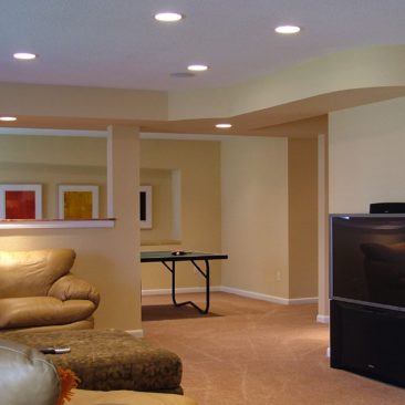 Unfinished basement remodel